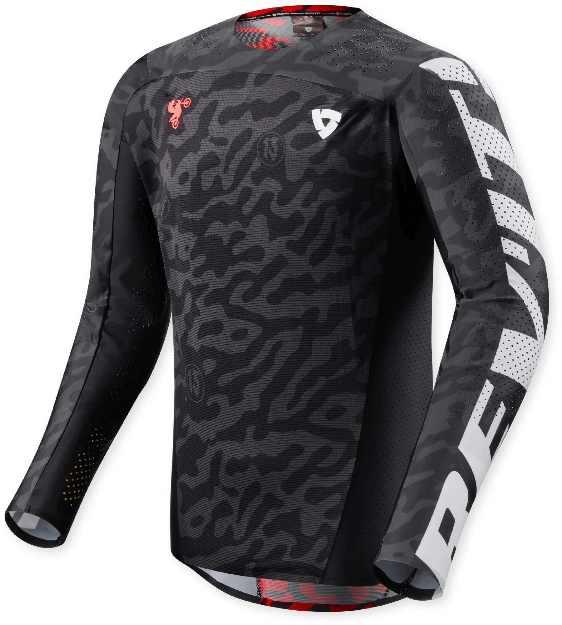 Revit x Pol Tarrés Thirteen Motocross Jersey, schwarz, Größe S für Männer