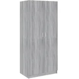 vidaXL Kleiderschrank Grau Sonoma 80x52x180 cm Holzwerkstoff