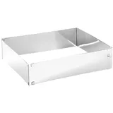 Edelstahl-Backrahmen, rechteckig, verstellbar auf maximal 47 x 38 cm