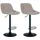 CLP 2er Set Barhocker Loft taupe/Stoff