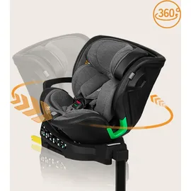 lionelo Harmony i-Size grey graphite leather