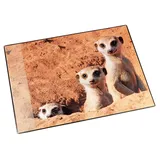 Läufer Schreibunterlage Motiv Erdmännchen,