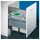 Naber Naber, Cox® Base 360 S/500-3, Abfallsammler, m. Biod., hellgrau, Höhe mm - Mülleimer - Hellgrau/Silber