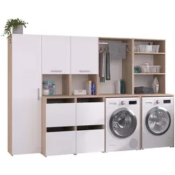 Hauswirtschaftsraum Laundry - Weiß / Eiche