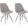 byLIVING Esszimmerstuhl RICA 2er Set, Cordbezug grau schwarz