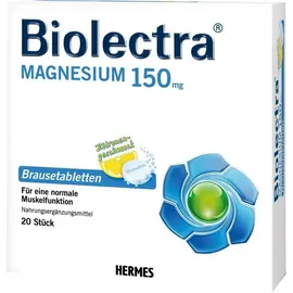 Hermes Arzneimittel Biolectra Magnesium 150 mg Zitrone Brausetabletten