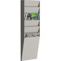 Paperflow Wandprospekthalter grau