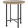 vidaXL Gartentisch Ø50 x 55 cm Hartglas/Stahl braun