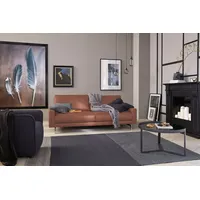 Creation BY ROLF BENZ 2-Sitzer CR.450, Designsofa, Loungesofa, bequem und elegant, Armlehne niedrig, Fuß chromfarben glänzend, Breite 164 cm braun