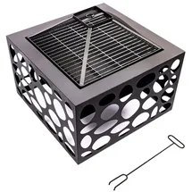 Redfire Feuerstelle mit Grill Mikor Schwarz