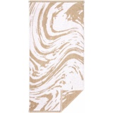 Egeria Badetuch »Marble«, (1 St.), graphisches Muster, 100% Baumwolle, beige