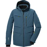 KILLTEC Herren Skijacke/Funktionsjacke mit abzippbarer Kapuze und Schneefang KSW 43 MN SKI JCKT, stahlblau, M