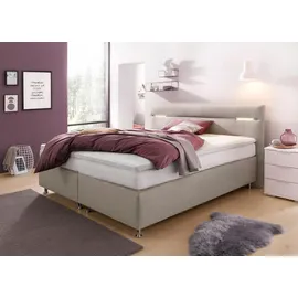 Westfalia Schlafkomfort Boxspringbett 200 x 200 cm H2 Beige