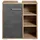 Badplaats Badezimmer Badmöbel Neptunes 60cm Kastanien Eiche mit Dunkle Gra