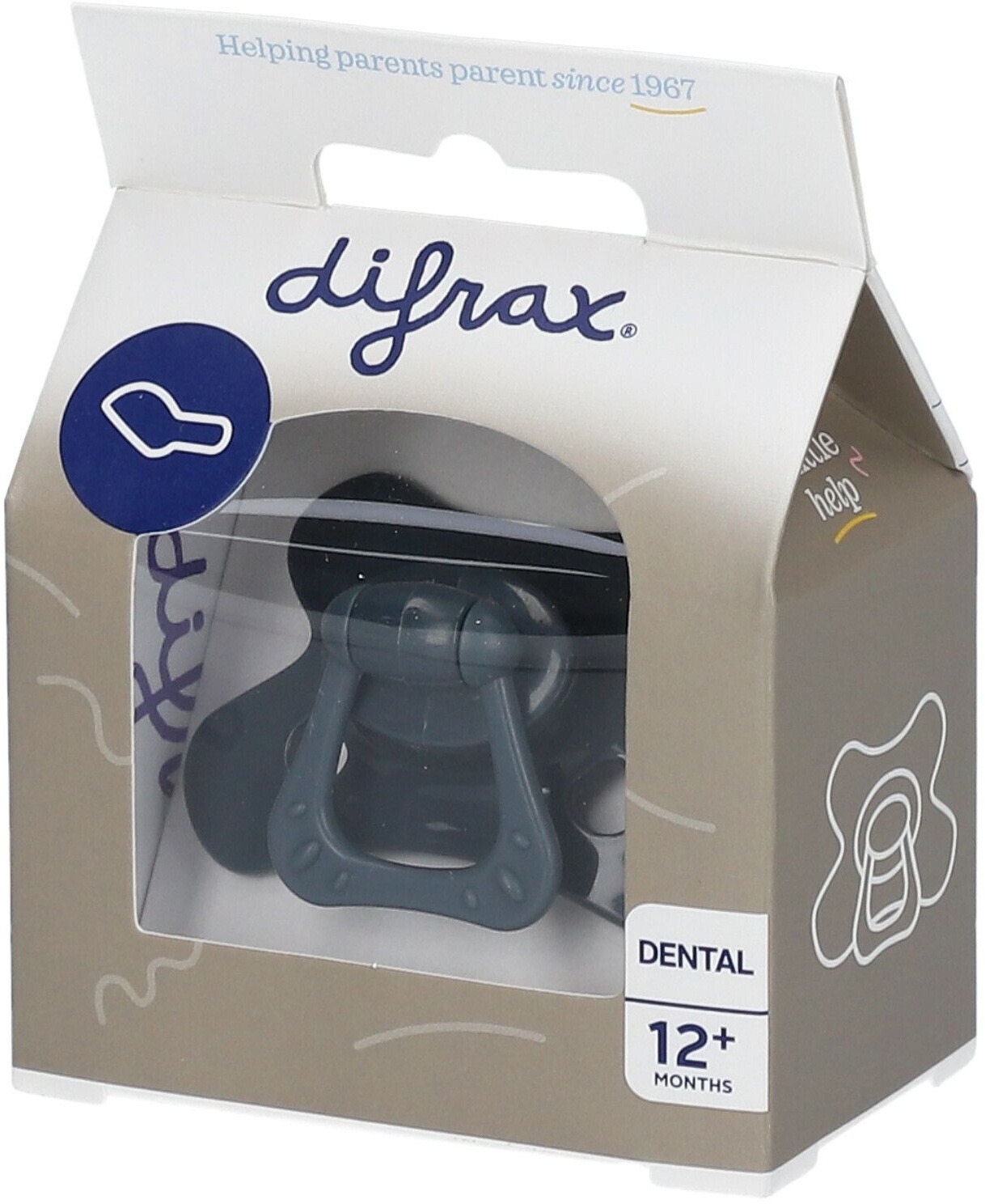 difrax Sucette - Dental - 12+ Mois - Girafe 1 pc(s) Sucette(s)