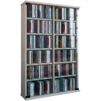 VCM CD-Regal 60 x 91,5 x 18 cm Braun