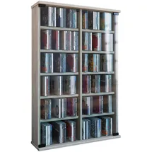 VCM CD-Regal 60 x 91,5 x 18 cm Braun