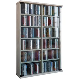 VCM CD-Regal 60 x 91,5 x 18 cm Braun