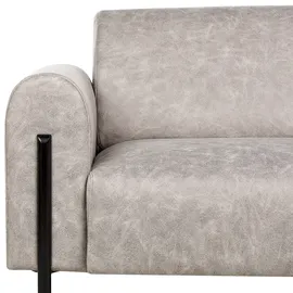 Beliani Sofa 3-Sitzer Askim Stoff Hellgrau