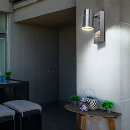 V-Tac 2er Set Haus Wand Strahler Bewegungsmelder Lampen im Set inklusive LED Leuchtmittel