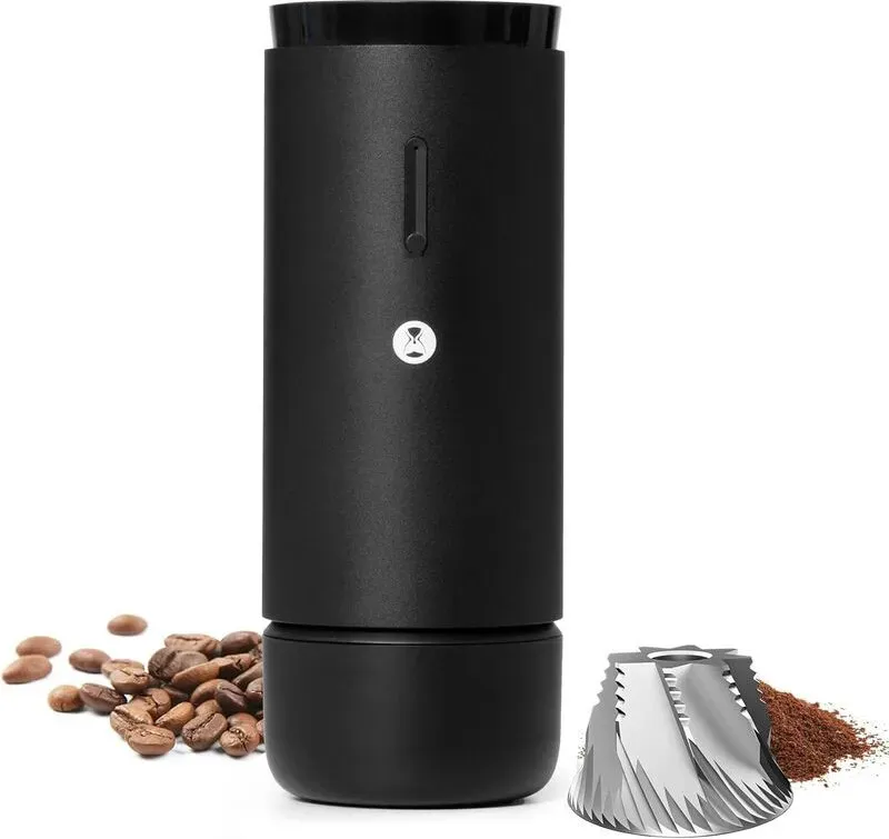 TIMEMORE Kaffeemühle mit Kegelmahlwerk, tragbare elektrische Mühle mit Metallgehäuse, 30 präzise Mahlgradeinstellungen für Espresso und French Press, geräuscharm, automatische Abschaltung und Verstopfungsschutz für Zuhause und unterwegs (Schwarz)