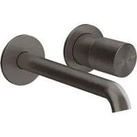 GESSI Habito Waschtisch-Einhebelmischer, DIAMANTATO, - Metall schwarz gebürstet