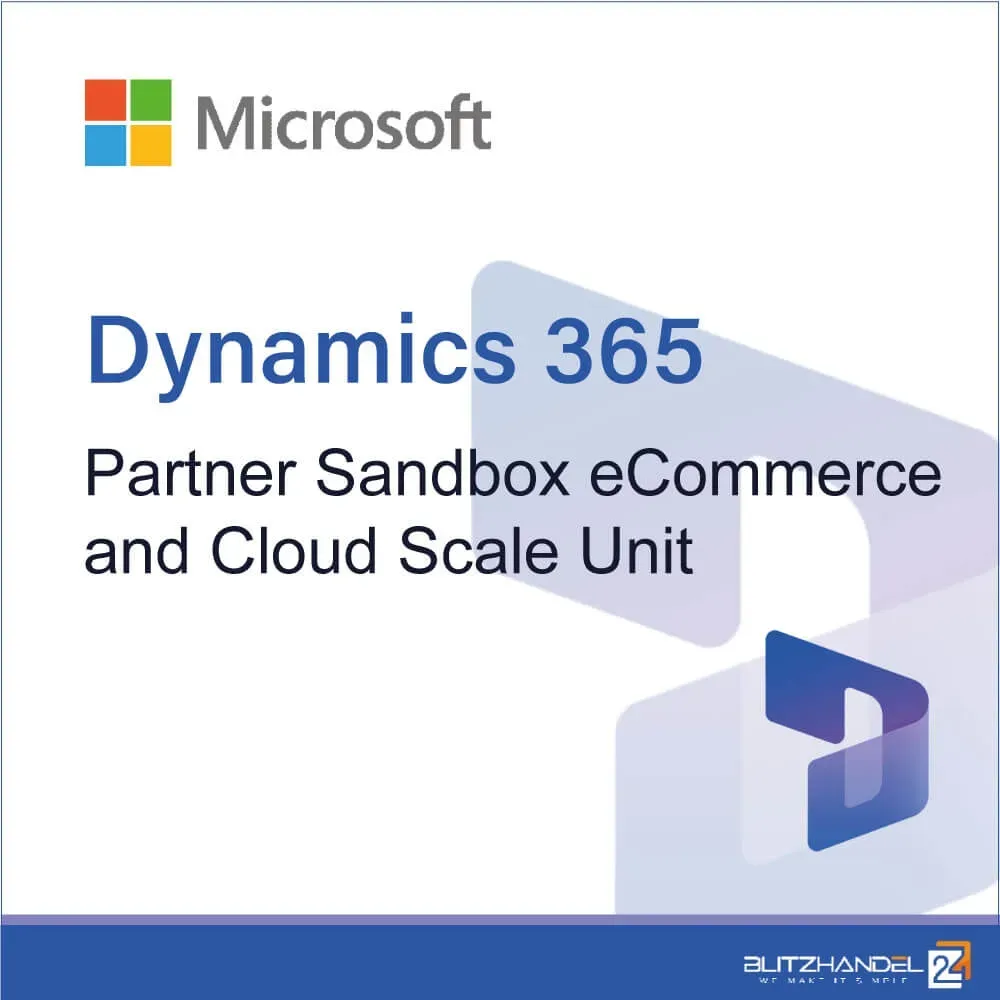 Dynamics 365 Partner Sandbox eCommerce and Cloud Scale Unit