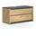 Vicco Waschbeckenunterschrank Edelin 2 Schubladen 100 x 50 x 45 cm Grau/Eiche Artisan