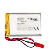 Akyga LP573450 Akkupack x Spezial-Akku LiPo 3.7V 980 mAh