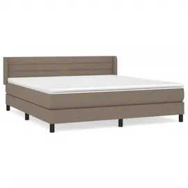 vidaXL Boxspringbett 180 x 200 cm Taupe