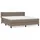 vidaXL Boxspringbett 180 x 200 cm Taupe