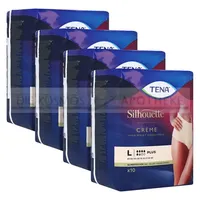 TENA SILHOUETTE plus L creme Inkontinenz Pants 40 St