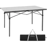 KingCamp Campingtisch Camping Rolltisch Klapptisch Garten Falttisch Alu 136x70cm