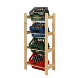 Proregal Getränkekistenregal Pinepeak HxBxT 149 x 70 x 38,8 cm Küchenzubehör, Flaschenträger