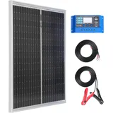 Nicesolar 50W Mono Solarpanel 12V Monokristallines Solarmodule System-set Solaranlage Komplettset für Netzunabhängige 12 Volt Energieladung für Camping