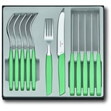 Victorinox Swiss Modern Besteck-Set für 6 Personen, 12-teilig, Mint, Besteck, Grün