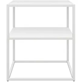 [en.casa] Raahe Weiß Metall 50 x 45 x 40 cm