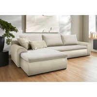 Home Affaire Ecksofa Win wahlweise mit Bettfunktion und Bettkasten, beige