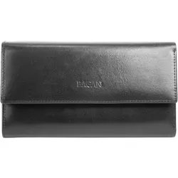 Geldbörse BAGAN, Damen, schwarz, Leder, glänzend, Kleinlederwaren, echt Leder