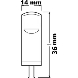 Osram LED Lampe 4058075450011 1,8 W G4 warmweiß 3 St.