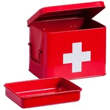Zeller Medizinbox, Metall, rot