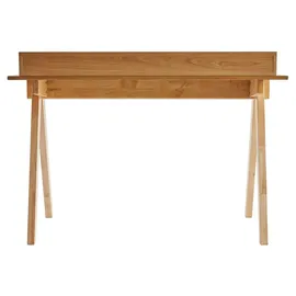 miliboo Schreibtisch aus hellem Holz mit Ablagen L120 cm PULITO