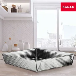 Kadax rechteckige Backform, "Imperia", Kuchenbackformen, Kastenform, Wärmeverteilung, 36 cm, Silber
