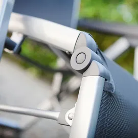 Kettler BasicPlus Relaxsessel 61 x 90 x 111 cm silber/anthrazit klappbar