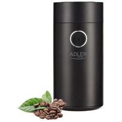 Adler Kaffeemühle AD 4446bs, 150Watt, 75g, elektrische Kaffeemühle, Gewürzmühle schwarz