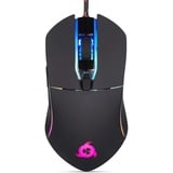 KLIM Aim Gaming Maus RGB Gamer Maus 7000 DPI - Ergonomische RGB Chroma Computermaus mit Kabel für Rechts- und Linkshänder - PS4-Gaming Mouse, Laptop und Desktop-PC + optische Präzisionsmaus - Schwarz