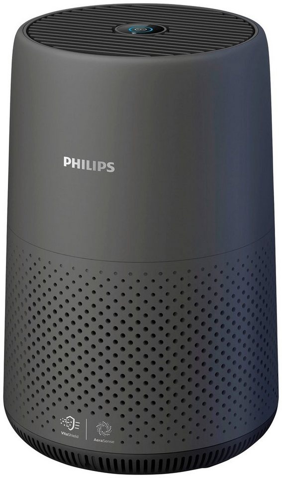 Philips Luftreiniger AC0850/11, für 49 m2 Räume, mit HEPA-Filter für Allergene, Schadstoffe und Viren schwarz