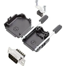 AMPHENOL L17DPPK25-BK+L717DB25PST D-SUB Stiftleisten-Set 180° Polzahl: 25 Schrauben 1St.