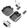 AMPHENOL L17DPPK25-BK+L717DB25PST D-SUB Stiftleisten-Set 180° Polzahl: 25 Schrauben 1St.