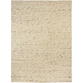 Linea Natura Handwebteppich Neapel, Beige, Textil, Uni, rechteckig, 170x230 cm, für Fußbodenheizung geeignet, beidseitig verwendbar, in verschiedenen Größen erhältlich, Teppiche , Böden, Teppiche, Moderne Teppiche